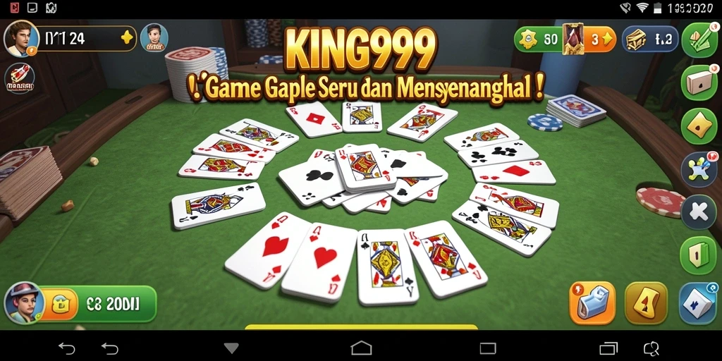 Screenshot gameplay Gaple yang seru dan interaktif.