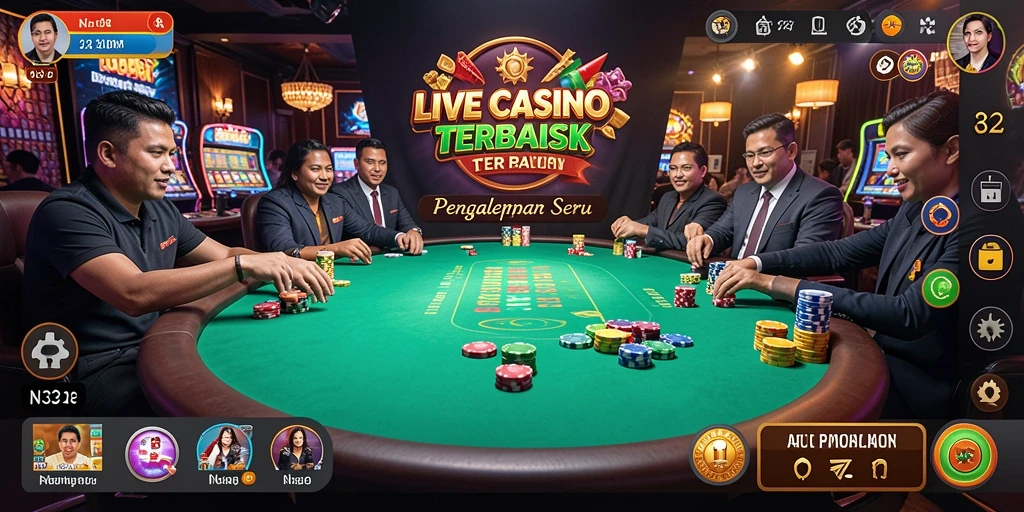 Tampilan gameplay seru di N32 dengan dealer langsung.